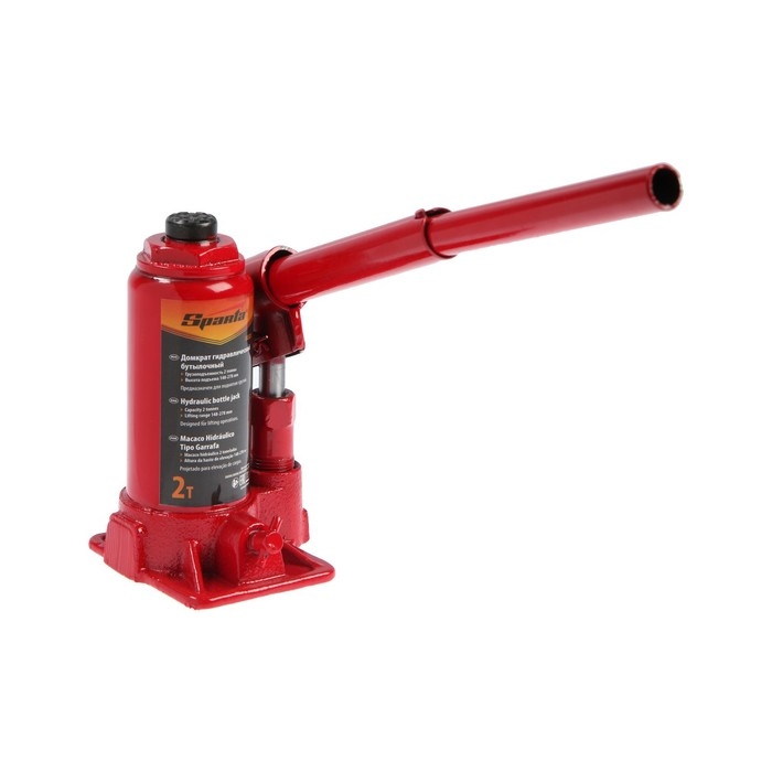 Домкрат гидравлический Sparta , 2 т, бутылочный, подъем на 148–278 мм Домкрат гидравлический Sparta , 2 т, бутылочный, подъем на 148–278 мм