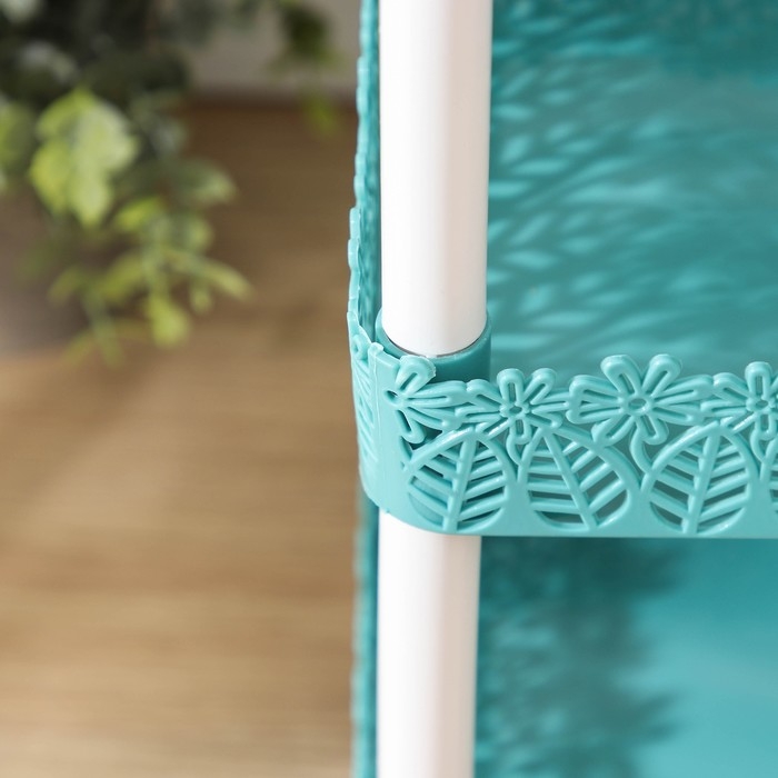 Этажерка 3-х ярусная Доляна «Ромашки», 26×17×32 см, цвет МИКС Этажерка 3-х ярусная Доляна «Ромашки», 26×17×32 см, цвет МИКС