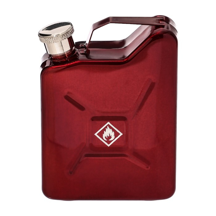Фляжка для алкоголя и воды  Фляжка для алкоголя и воды "Канистра", нержавеющая сталь, подарочная, армейская, 150 мл