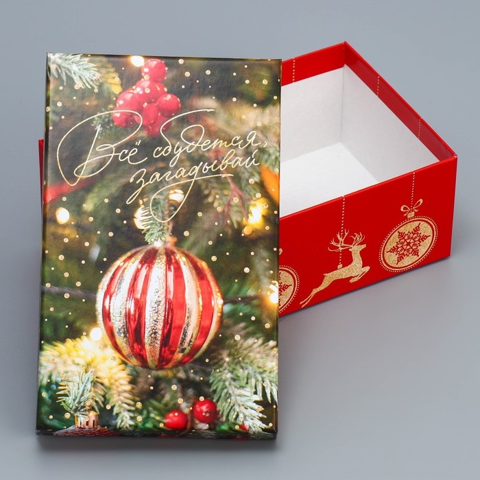 Набор подарочных коробок 10 в 1 «Елочные игрушки», 12 х 7 х 4 - 32.5 х 20 х 12.5 см, Новый год Набор подарочных коробок 10 в 1 «Елочные игрушки», 12 х 7 х 4 - 32.5 х 20 х 12.5 см, Новый год