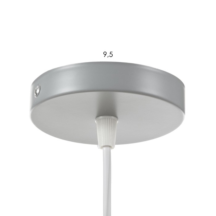 Светильник BayerLux Подвес  Светильник BayerLux Подвес "Овал" 1x40Вт E27 серый 14х14х18-98 см