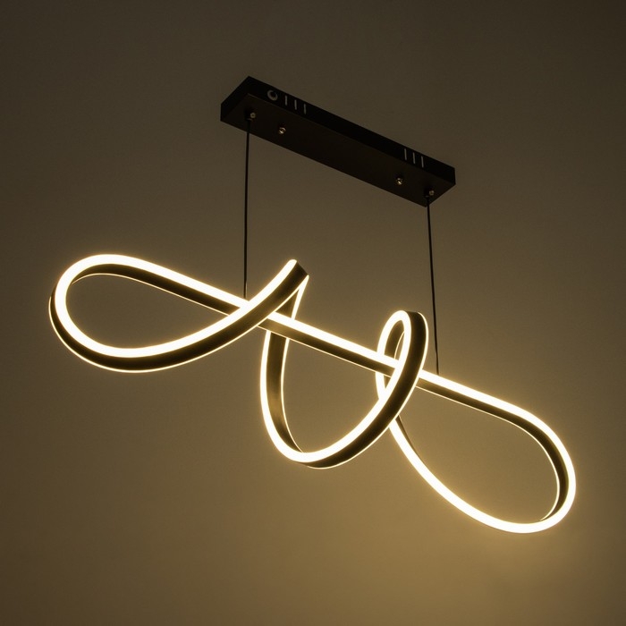 Светильник с ПДУ Светильник с ПДУ "Вирджин" LED 150Вт 3000-6000К черный 80х24х26 см