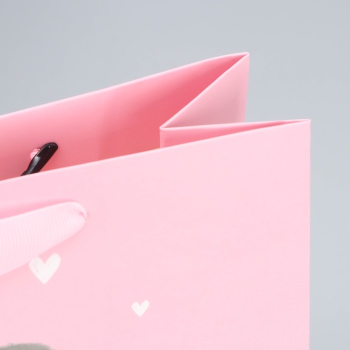 Пакет подарочный ламинированный вертикальный, упаковка, «Любви и тепла», M 26 х 30 х 9 см