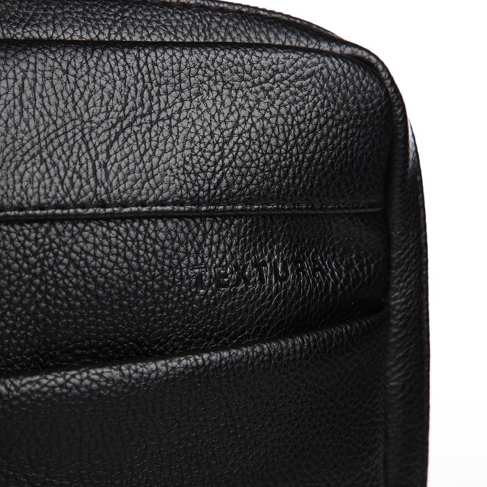 Сумка мужская через плечо TEXTURA, искусственная кожа, цвет чёрный Сумка мужская через плечо TEXTURA, искусственная кожа, цвет чёрный