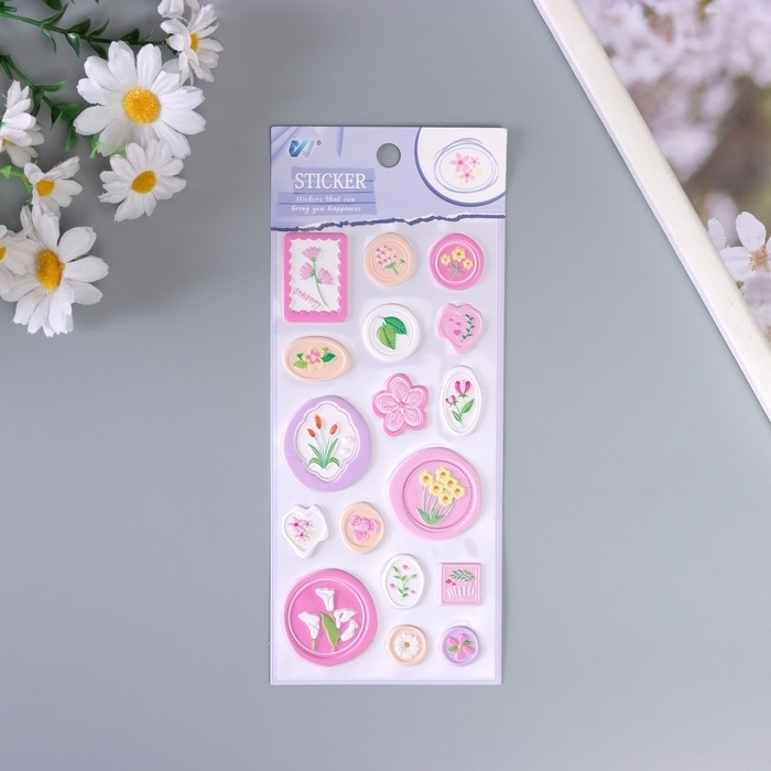 Наклейка для творчества Наклейка для творчества "Печать. Привет счастье" 22х10 см