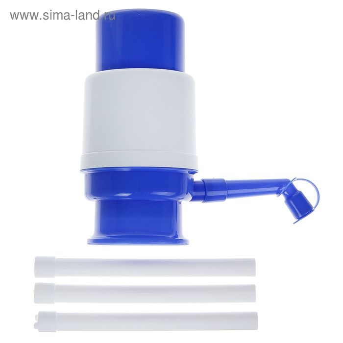 Помпа для воды LESOTO Mini, механическая, под бутыль от 11 до 19 л, голубая Помпа для воды LESOTO Mini, механическая, под бутыль от 11 до 19 л, голубая