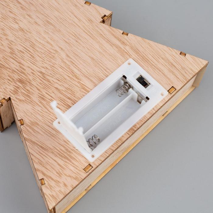 Светодиодная фигура «Ёлка с оленем» 14 × 22.5 × 4 см, дерево, батарейки АААх2 (не в комплекте), свечение тёплое белое Светодиодная фигура «Ёлка с оленем» 14 × 22.5 × 4 см, дерево, батарейки АААх2 (не в комплекте), свечение тёплое белое