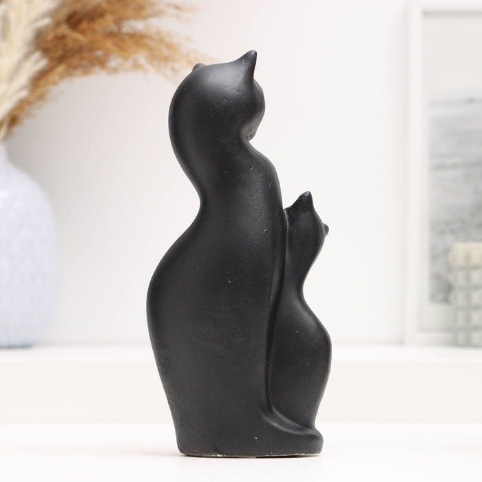 Фигура Фигура "Котики с изгибом" черные, 17см