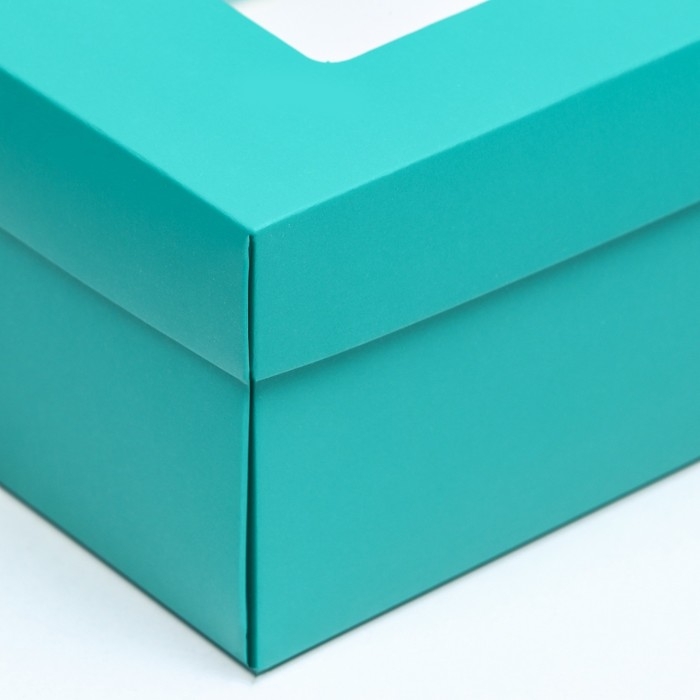Коробка подарочная складная, упаковка, «Изумрудная», с окном 30 х 20 х 9 см Коробка подарочная складная, упаковка, «Изумрудная», с окном 30 х 20 х 9 см