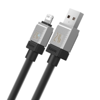 Кабель Baseus, Lightning - USB, 2.4 А, 2 м, чёрный