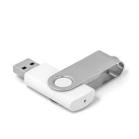 Флешка Mirex SWIVEL WHITE, 32 Гб, USB2.0, чт до 25 Мб/с, зап до 15 Мб/с, белая