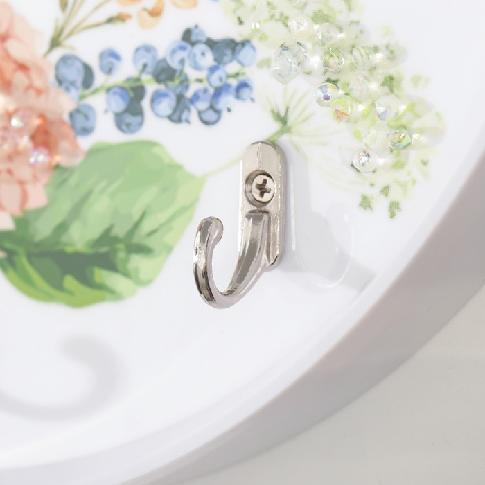 Крючки декоративные 3 крючка Крючки декоративные 3 крючка "Венок гортензий" 30х30 см