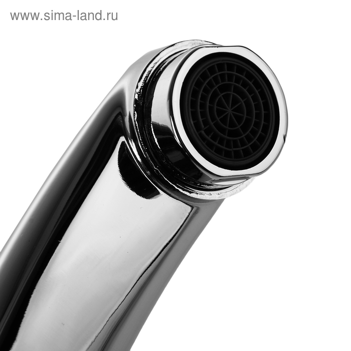 Cмеситель для кухни Accoona A4242, однорычажный, с гайкой, силумин, хром Cмеситель для кухни Accoona A4242, однорычажный, с гайкой, силумин, хром