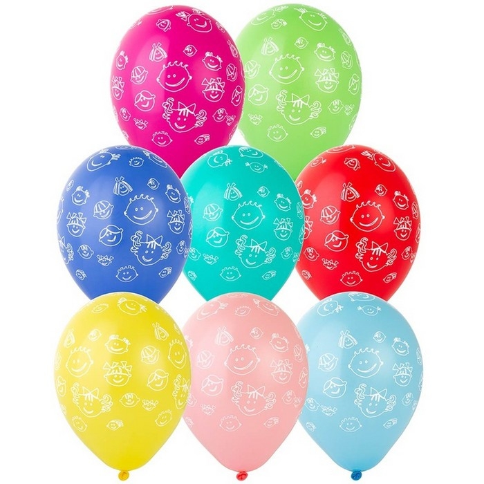 Шар латексный 12" &laquo;Детские улыбки&raquo;, пастель, набор 25 шт., цвета МИКС