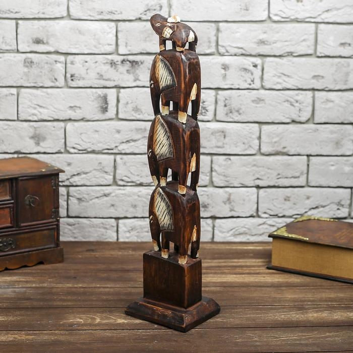 Сувенир дерево Сувенир дерево "Четыре слона" 50х12х10 см