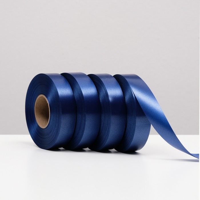 Лента для декора и подарков, синий, 2 см х 45 м Лента для декора и подарков, синий, 2 см х 45 м
