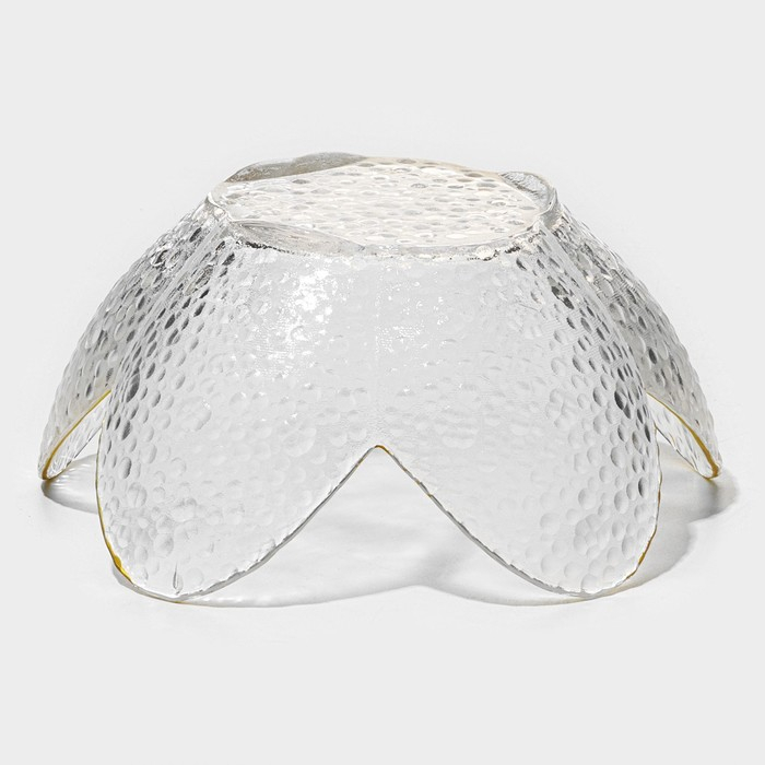 Салатник стеклянный фигурный «Цветок», 280 мл, 16×7,7 см Салатник стеклянный фигурный «Цветок», 280 мл, 16×7,7 см