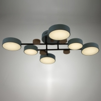 Люстра с ПДУ 2296/6BL LED 144Вт 3000-6000К синий 80х59х14 см BayerLux