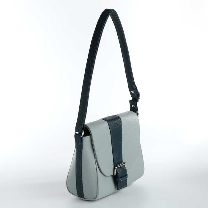 Сумка-мессенджер на клапане, цвет голубой Сумка-мессенджер на клапане, цвет голубой