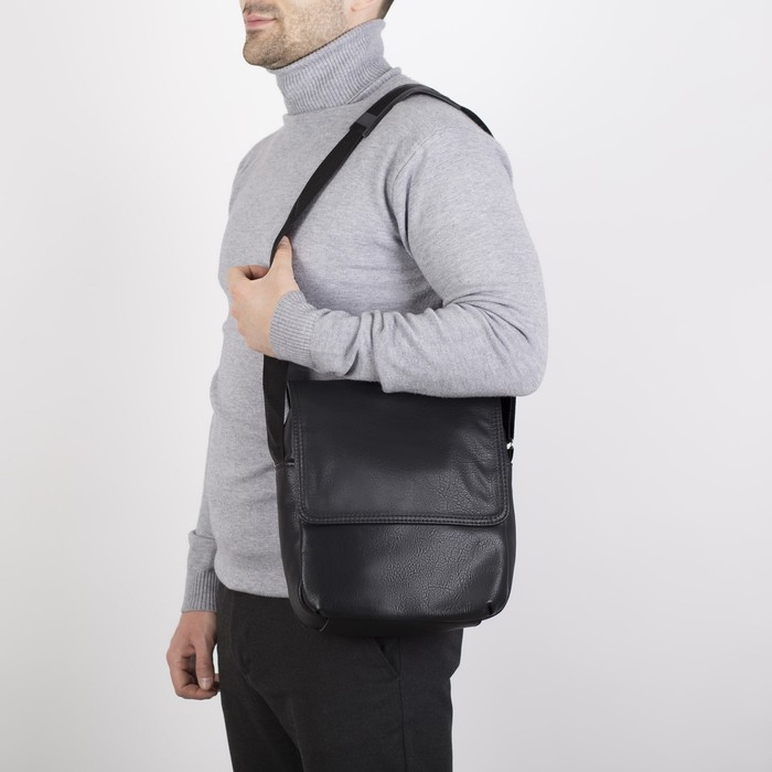 Сумка мужская «Сакси», цвет чёрный Сумка мужская «Сакси», цвет чёрный