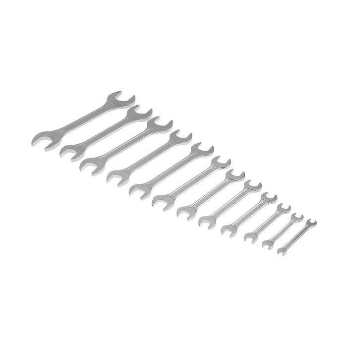 Набор ключей рожковых в холдере ТУНДРА, хромированные, 6 - 32 мм, 12 шт. Набор ключей рожковых в холдере ТУНДРА, хромированные, 6 - 32 мм, 12 шт.