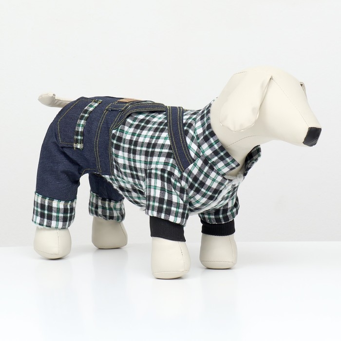 Комбинезон  Комбинезон "Men", размер  М (ДС 30 см, ОГ 40 см, ОШ 30 см), синий