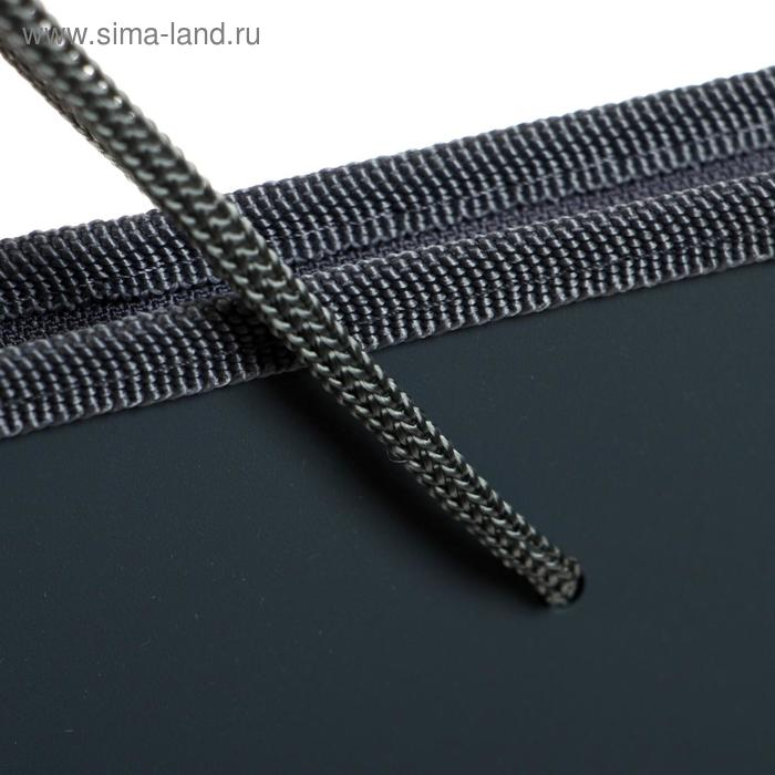 Папка А2 с ручками, 640 х 470мм, пластик, молния сверху, ПМ-А2-35, серая