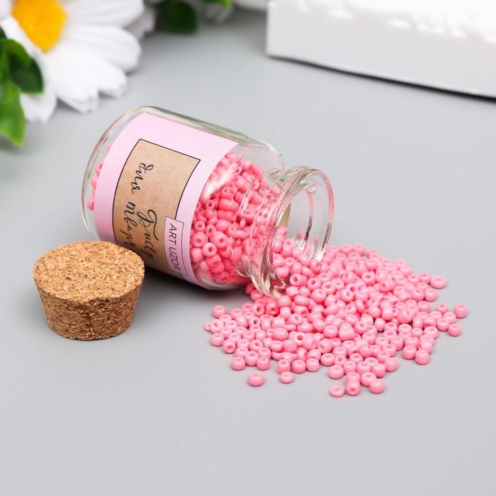 Бисер круглый 12/0 в бутылочке  Бисер круглый 12/0 в бутылочке "Пыльная роза" 20 гр