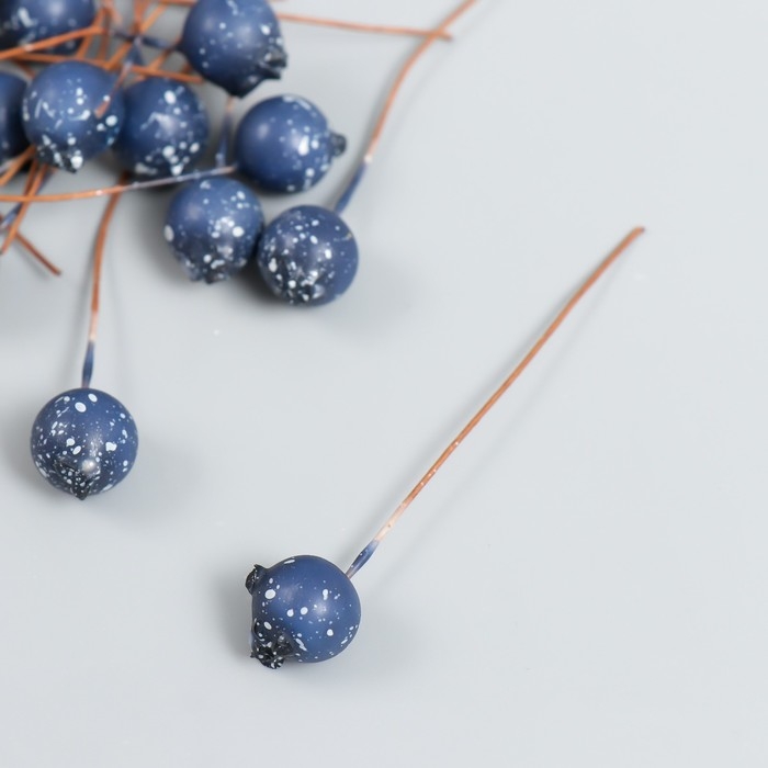 Декор для творчества Декор для творчества "Ягодка - голубика" синий d=1 см набор 30шт