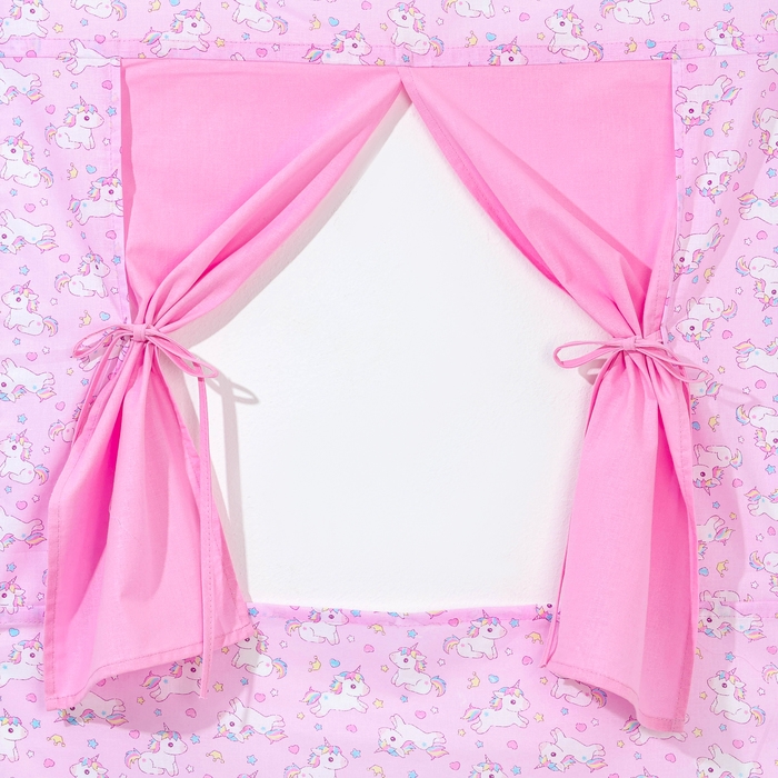 Ширма для кукольного театра «Единорожки на розовом», текстиль, р. 120 × 60 см Ширма для кукольного театра «Единорожки на розовом», текстиль, р. 120 × 60 см