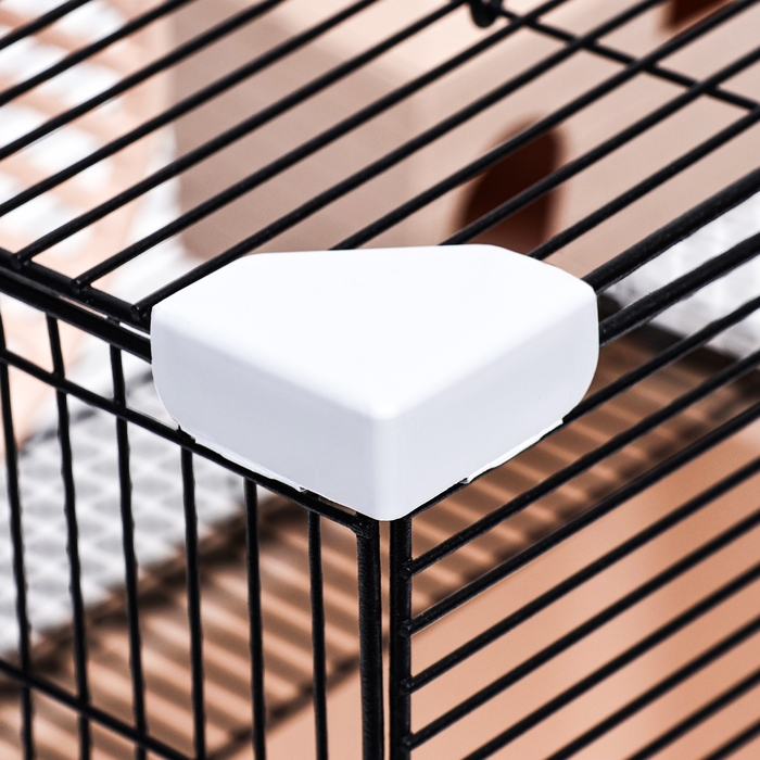 Клетка для грызунов Клетка для грызунов "Пижон" №10, 2 этажа, разборная, 42 х 30 х 37см (+домик,колесо,миска), бежевая