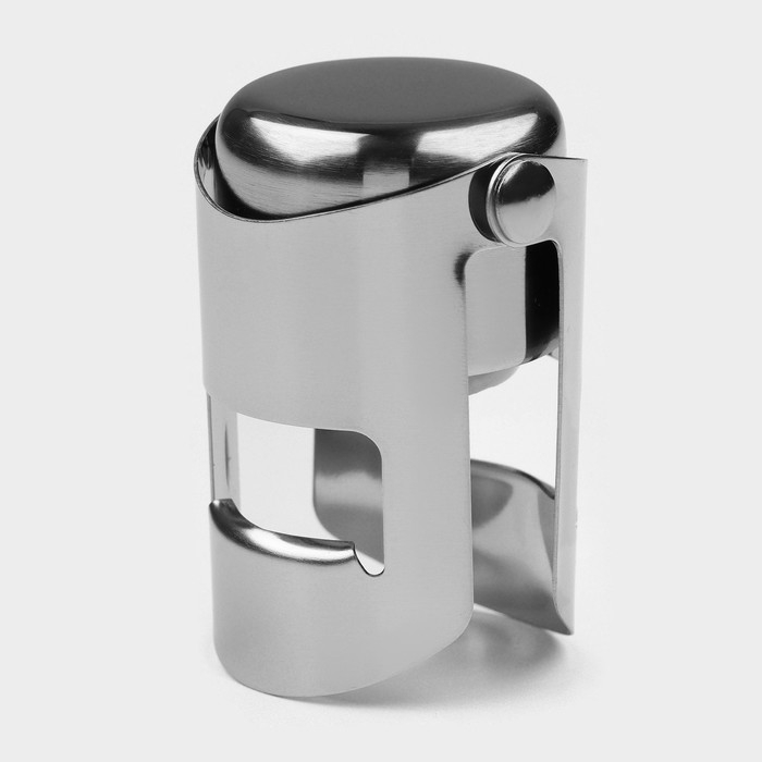 Пробка для бутылки раздвижная Magistro, 4×4×5,5 см, цвет серебристый Пробка для бутылки раздвижная Magistro, 4×4×5,5 см, цвет серебристый