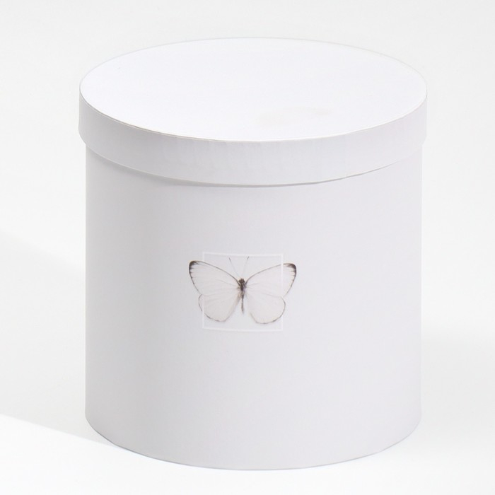Набор круглых коробок 5 в 1, упаковка подарочная, «Бабочки», 23 х 23 х 25 ‒ 15 х 15 х 15 см