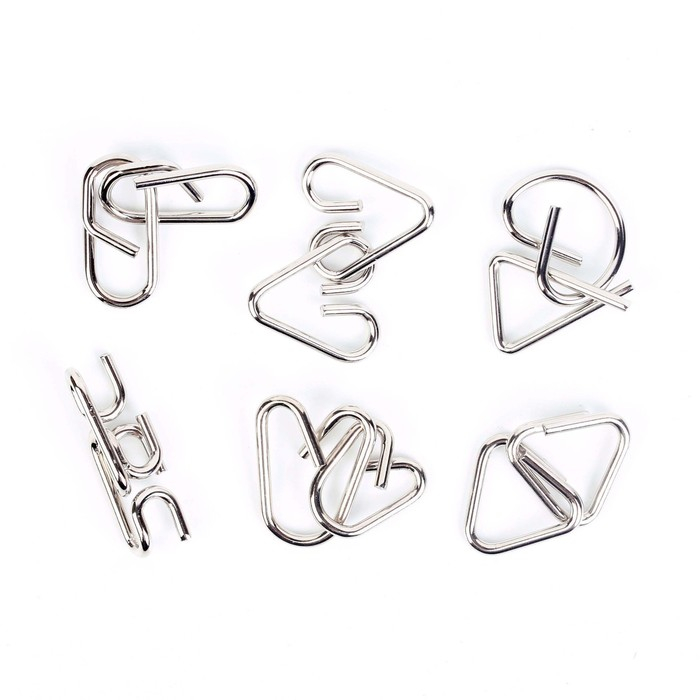 Головоломка металлическая «Загадки Атлантиды», набор 6 шт. Головоломка металлическая «Загадки Атлантиды», набор 6 шт.