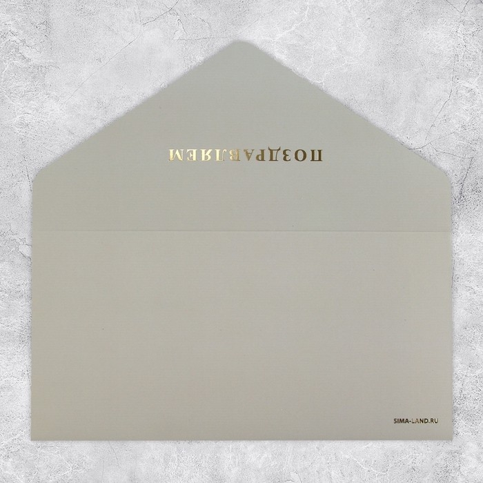 Конверт подарочный «Поздравляем», софт тач, тиснение, 19 × 9,2 см Конверт подарочный «Поздравляем», софт тач, тиснение, 19 × 9,2 см