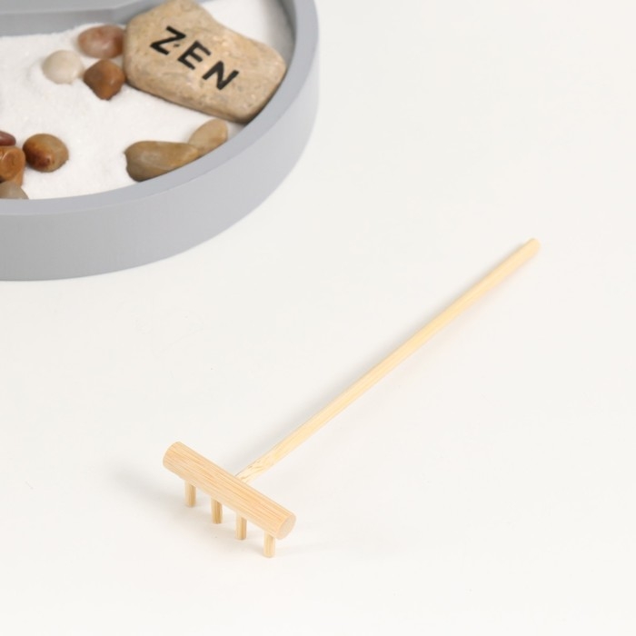 Сад камней Дзен  Сад камней Дзен "Будда в тени дерева" песок+свеча 17,2х17,2х23,5 см