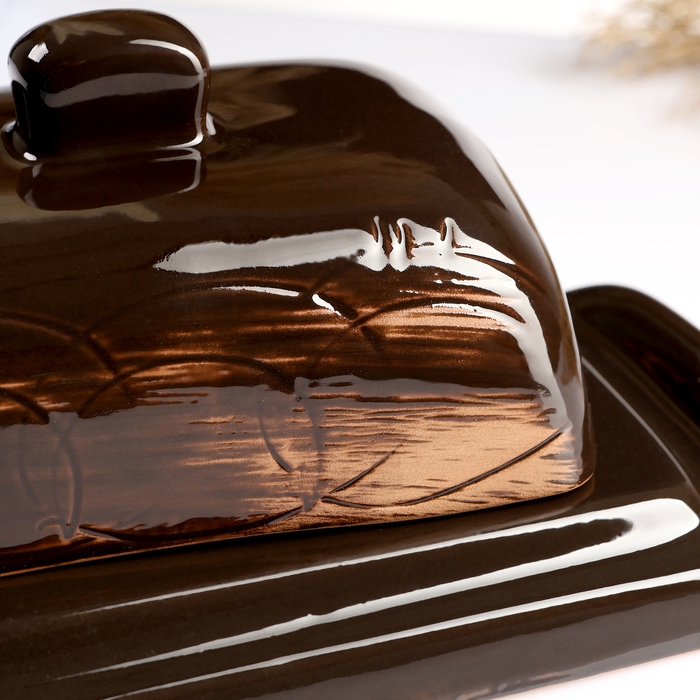 Масленка Масленка "Русская" 8х17х10см, старина