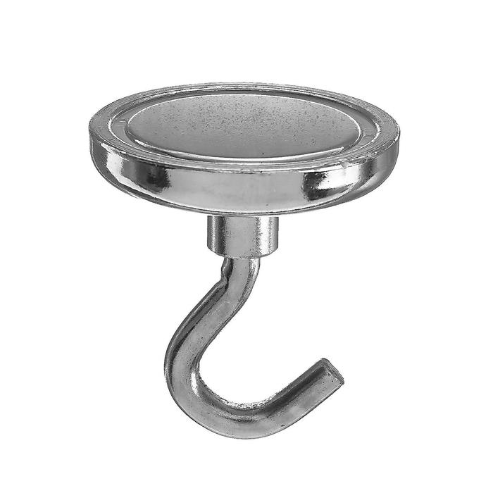 Магнит неодимовый Cartage с крючком для авто, d 42 мм, сцепление 31 кг Магнит неодимовый Cartage с крючком для авто, d 42 мм, сцепление 31 кг