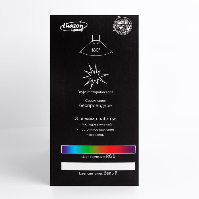 Световой прибор «Музыкальная тарелка» 23 см, Е27, динамик, пульт ДУ, свечение RGBW