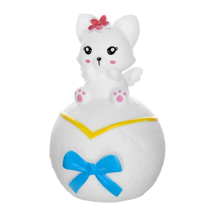 Ночник Ночник "Лисичка на луне" LED 1Вт 3х LR44 белый 10х10х16см RISALUX