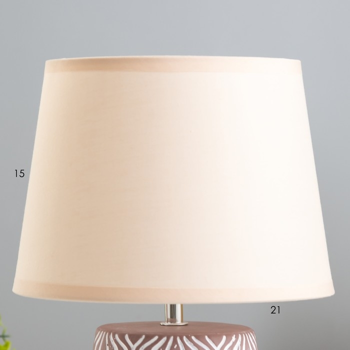 Настольная лампа Настольная лампа "Маура" Е14 40Вт кофе 23х23х33 см RISALUX