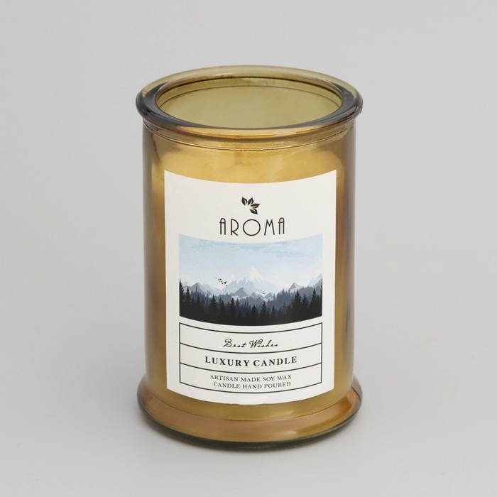 Свеча ароматическая в банке   Свеча ароматическая в банке  "Душистая лаванда", 40ч, 95 гр, в коробке