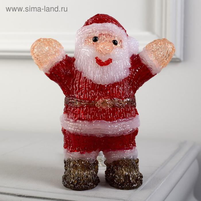 Светодиодная фигура «Дед Мороз» 7 × 20 × 7 см, акрил, 15 LED, батарейки ААх2 (не в комплекте), свечение белое Светодиодная фигура «Дед Мороз» 7 × 20 × 7 см, акрил, 15 LED, батарейки ААх2 (не в комплекте), свечение белое