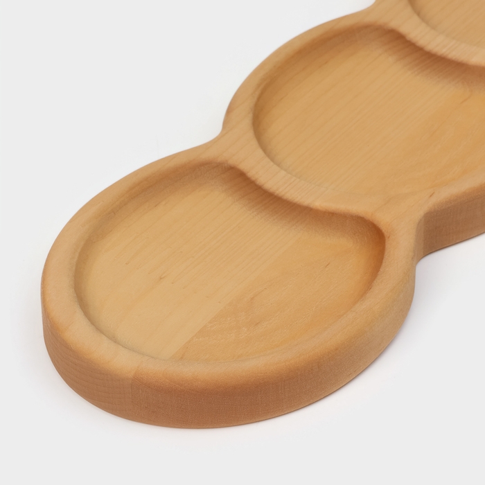 Менажница Adelica «Светофор», 3 секции, 30×10×1,8 см, пропитана минеральным маслом, в подарочной коробке, берёза Менажница Adelica «Светофор», 3 секции, 30×10×1,8 см, пропитана минеральным маслом, в подарочной коробке, берёза