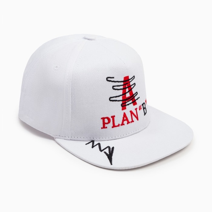 Бейсболка мужская MINAKU с вышивкой цвет белый , размер 56-58 Бейсболка мужская MINAKU с вышивкой цвет белый , размер 56-58