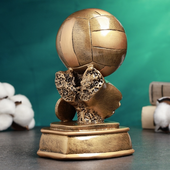 Стела Стела "Волейбол" золото, 8,5х11х18см