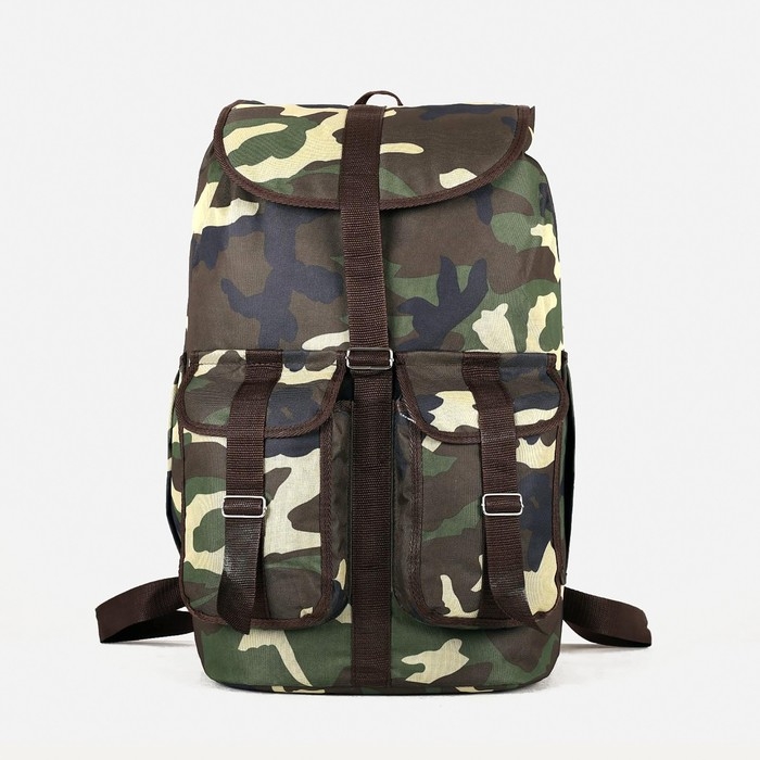 Рюкзак туристический, 55 л, отдел на шнурке, 4 наружных кармана, «ЗФТС», цвет хаки Рюкзак туристический, 55 л, отдел на шнурке, 4 наружных кармана, «ЗФТС», цвет хаки