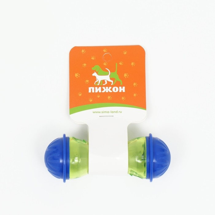 Игрушка под лакомства  Игрушка под лакомства "Бесконечность" 11 х 4,5 см, синяя/жёлтая