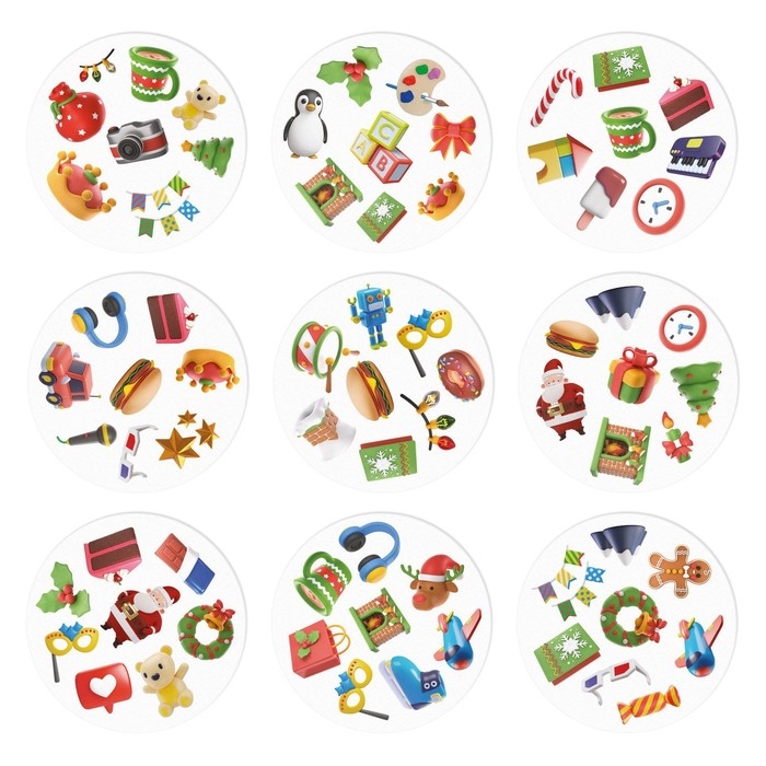 Новогодняя настольная игра «Новый год: Дуббль 3D», 55 карт, 5+ Новогодняя настольная игра «Новый год: Дуббль 3D», 55 карт, 5+