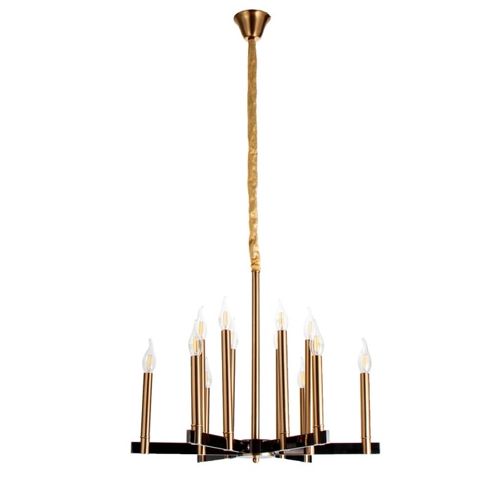 Люстра Люстра "Барри" 12х40Вт Е14 латунь 65х65х50 см BayerLux